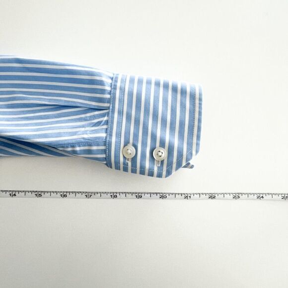 Tommy Hilfiger Mens Oxford Shirt 1985 Stripes Regular Fit Long Sleeve Blue Small - Picture 7 of 8